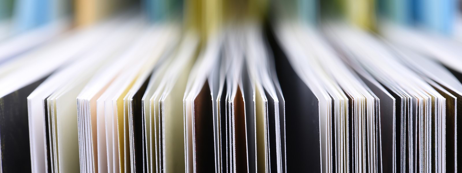 Row of magazines 