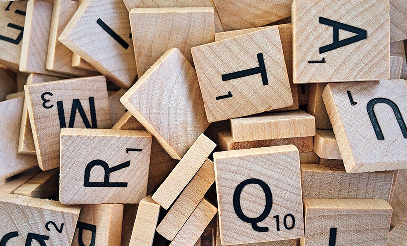 Scrabble tiles